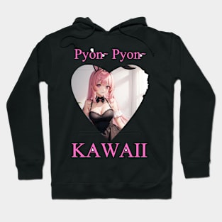 Bunny Pyon Pyon Kawaii Anime Girl Hoodie